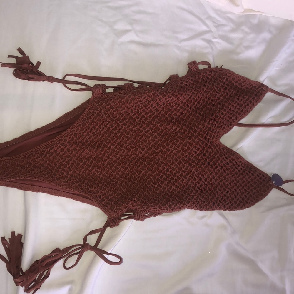 Forever 21 Bathing Suit One Piece Crochet
